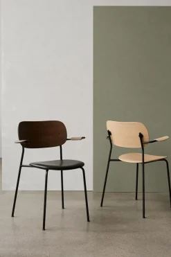 Spisestol - Co Dining m/Armlene 0842 Dakar, Black Steel