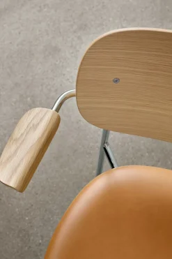 Spisestol - Co Dining m/Armlene 0842 Dakar, Black Steel