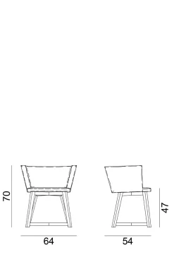 Spisestol - Gray 26 Linum Butter