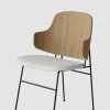 Spisestol - The Penguin 110 Hallingdal, Black Steel, Natural Oak