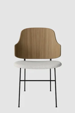 Spisestol - The Penguin 110 Hallingdal, Black Steel, Natural Oak
