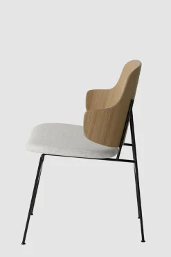 Spisestol - The Penguin 110 Hallingdal, Black Steel, Natural Oak