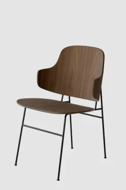 Spisestol - The Penguin Black Steel, Walnut