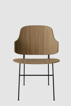 Spisestol - The Penguin Black Steel, Natural Oak