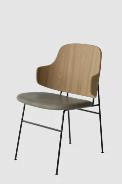 Spisestol - The Penguin Dakar 329, Black Steel, Natural Oak