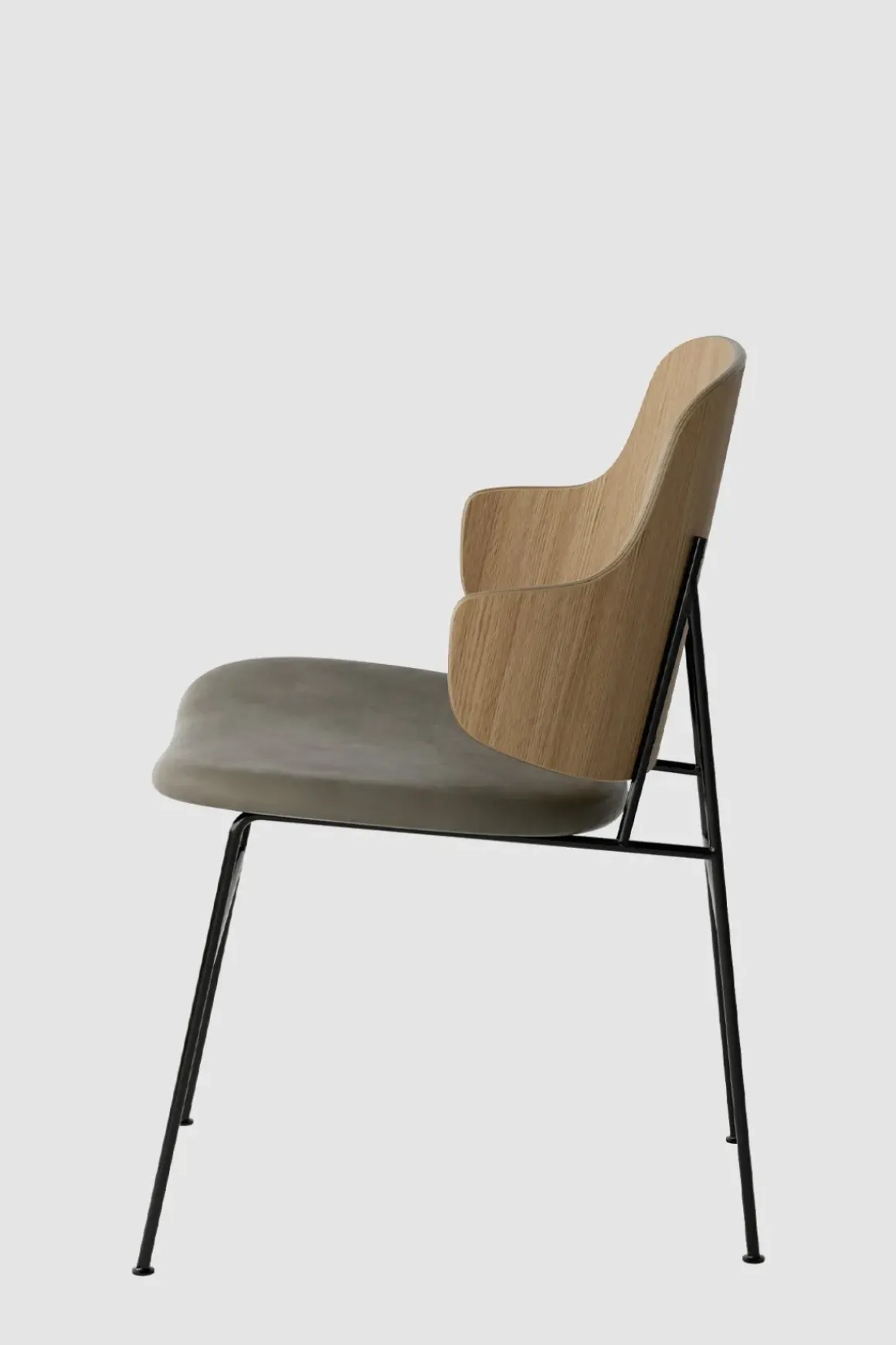 Spisestol - The Penguin Dakar 329, Black Steel, Natural Oak