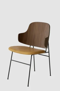 Spisestol - The Penguin Dakar 250, Black Steel, Walnut