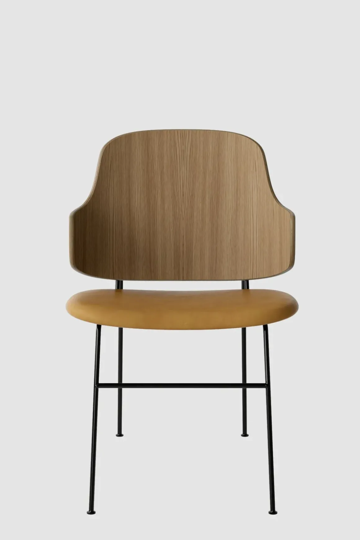 Spisestol - The Penguin Dakar 250, Black Steel, Natural Oak