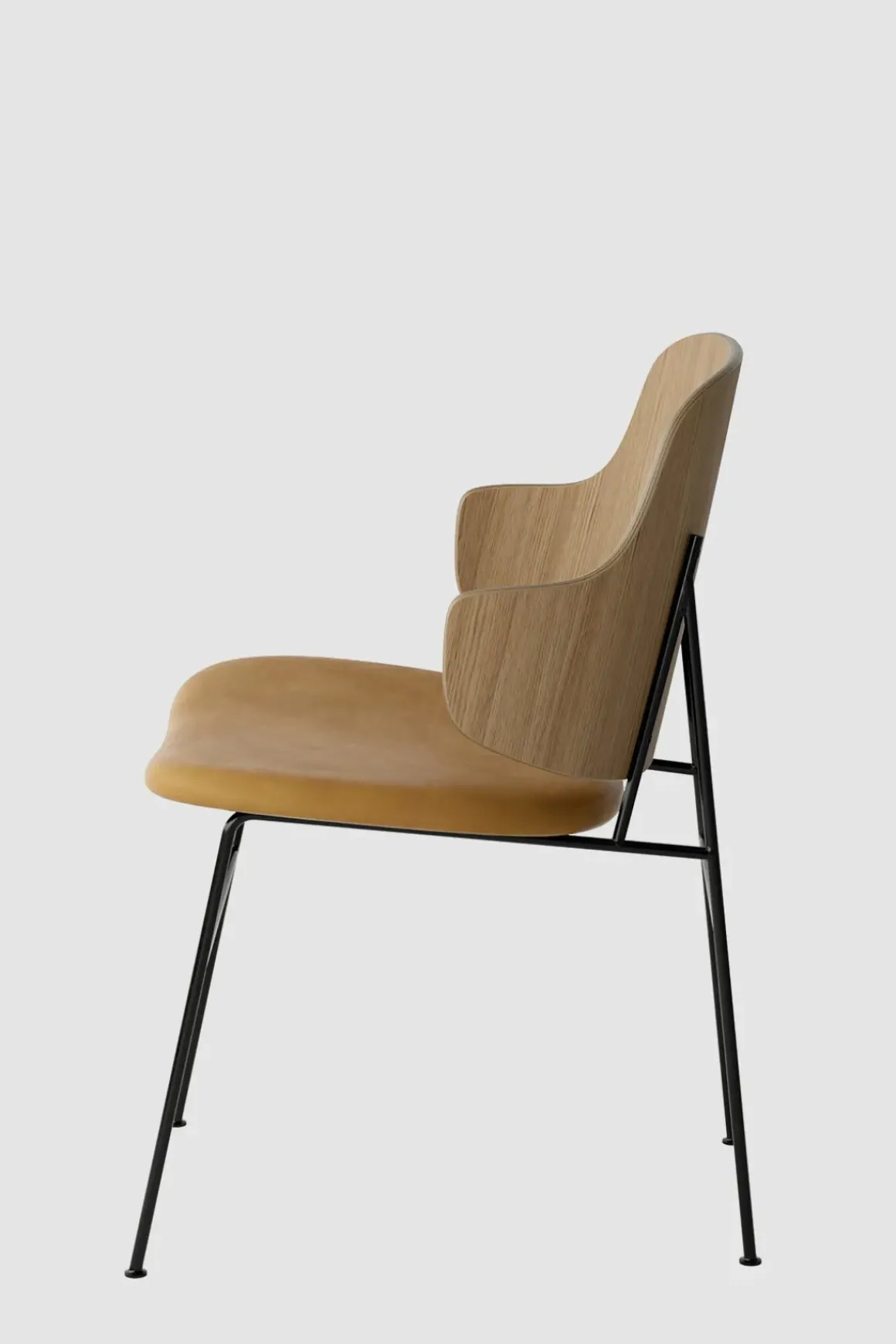 Spisestol - The Penguin Dakar 250, Black Steel, Natural Oak