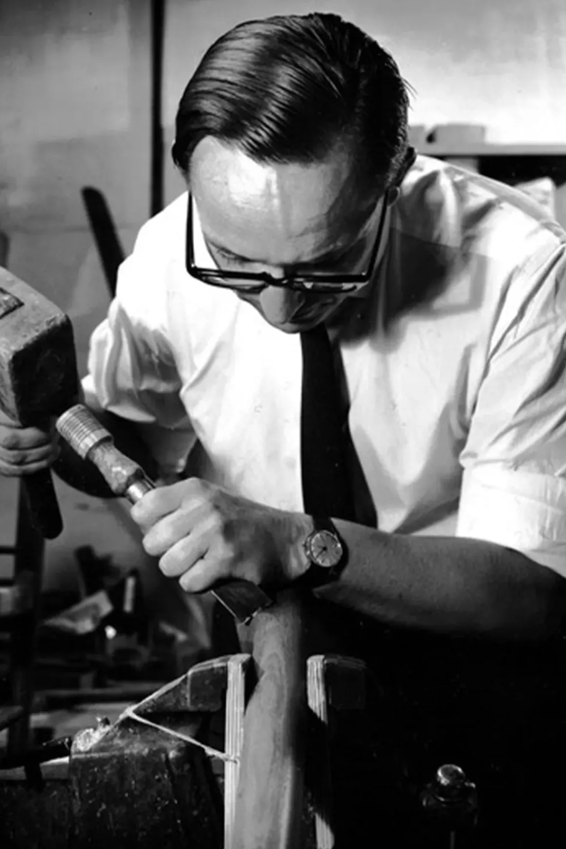 Spisestol - The Penguin Dakar 842, Black Steel, Natural Oak