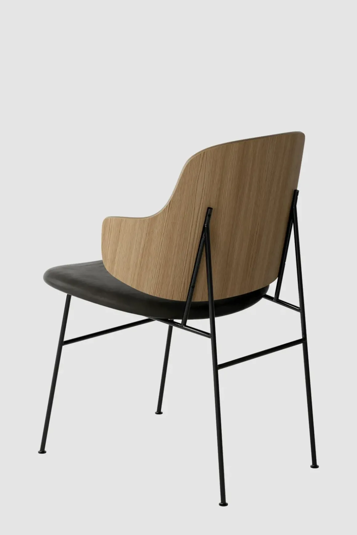 Spisestol - The Penguin Dakar 842, Black Steel, Natural Oak