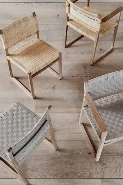 Spisestuestol - BM 61 3361 Oljet Eik / Flettet Linbånd