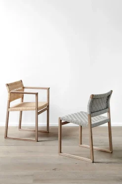 Spisestuestol - BM 61 3361 Oljet Eik / Flettet Linbånd