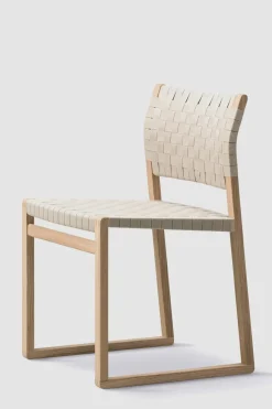 Spisestuestol - BM 61 3361 Oljet Eik / Flettet Linbånd