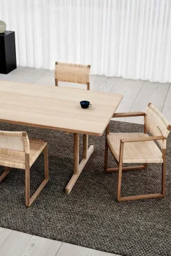 Spisestuestol - BM 61 3261 Oljet Eik / Flettet Rattan