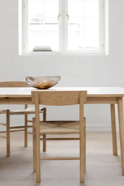 Spisestuestol - J39 Folkestolen Lys Oljet Eik / Naturfarget Papirgarn