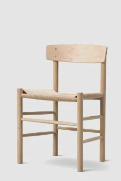 Spisestuestol - J39 Folkestolen Såpet Eik / Naturfarget Papirgarn