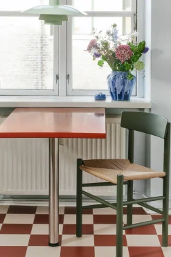 Spisestuestol - J39 Folkestolen Bøk Khaki Grønn/ Naturfarget Papirgarn