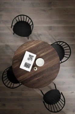 Spisestuestol - J64 Sortlakkert Ask