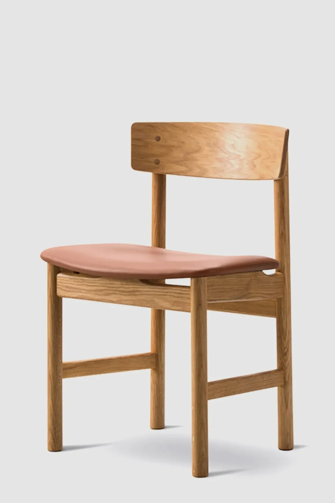 Spisestuestol - Mogensen Model 3236 Oljet Eik / 95 Cognac Lær