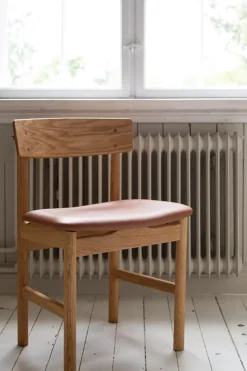 Spisestuestol - Mogensen Model 3236 Oljet Eik / 95 Cognac Lær