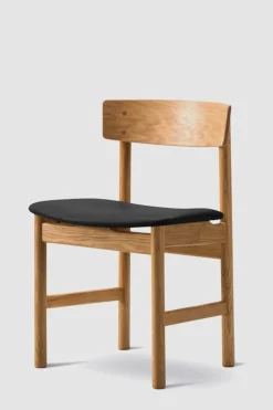 Spisestuestol - Mogensen Model 3236 Oljet Eik / 98 Sort Lær