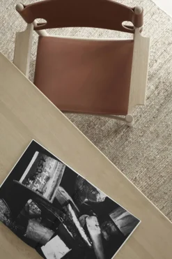 Spisestuestol - Spanish Dining Chair 3238 m/Arml. Oljet Eik / Cognac Lær