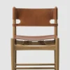 Spisestuestol - Spanish Dining Chair 3237 u/Arml. Oljet Eik / Cognac Lær