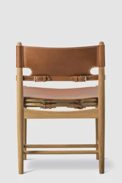Spisestuestol - Spanish Dining Chair 3237 u/Arml. Oljet Eik / Cognac Lær