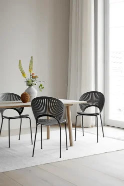 Spisestuestol - Trinidad 3398 B48,5xD57xH45,5/85cm Grå Eik/Flint