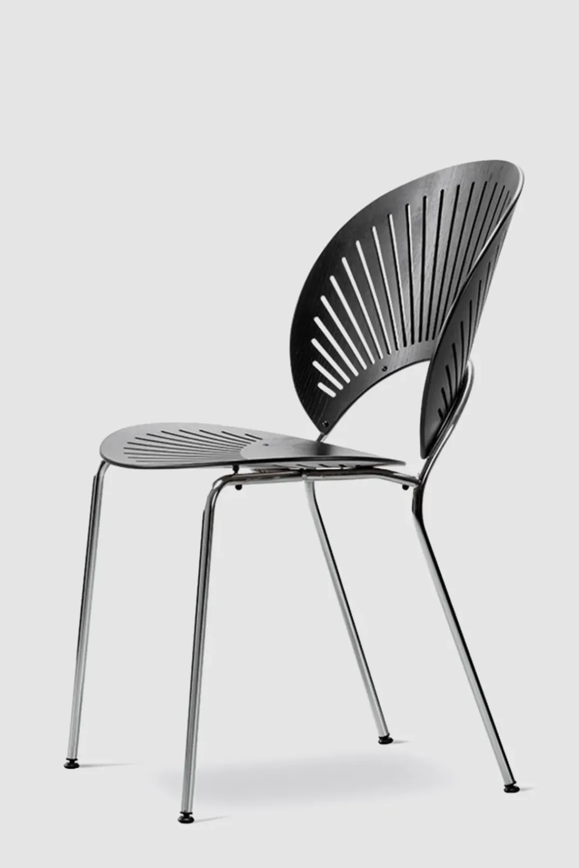 Spisestuestol - Trinidad 3398 Sort Ask/ Krom