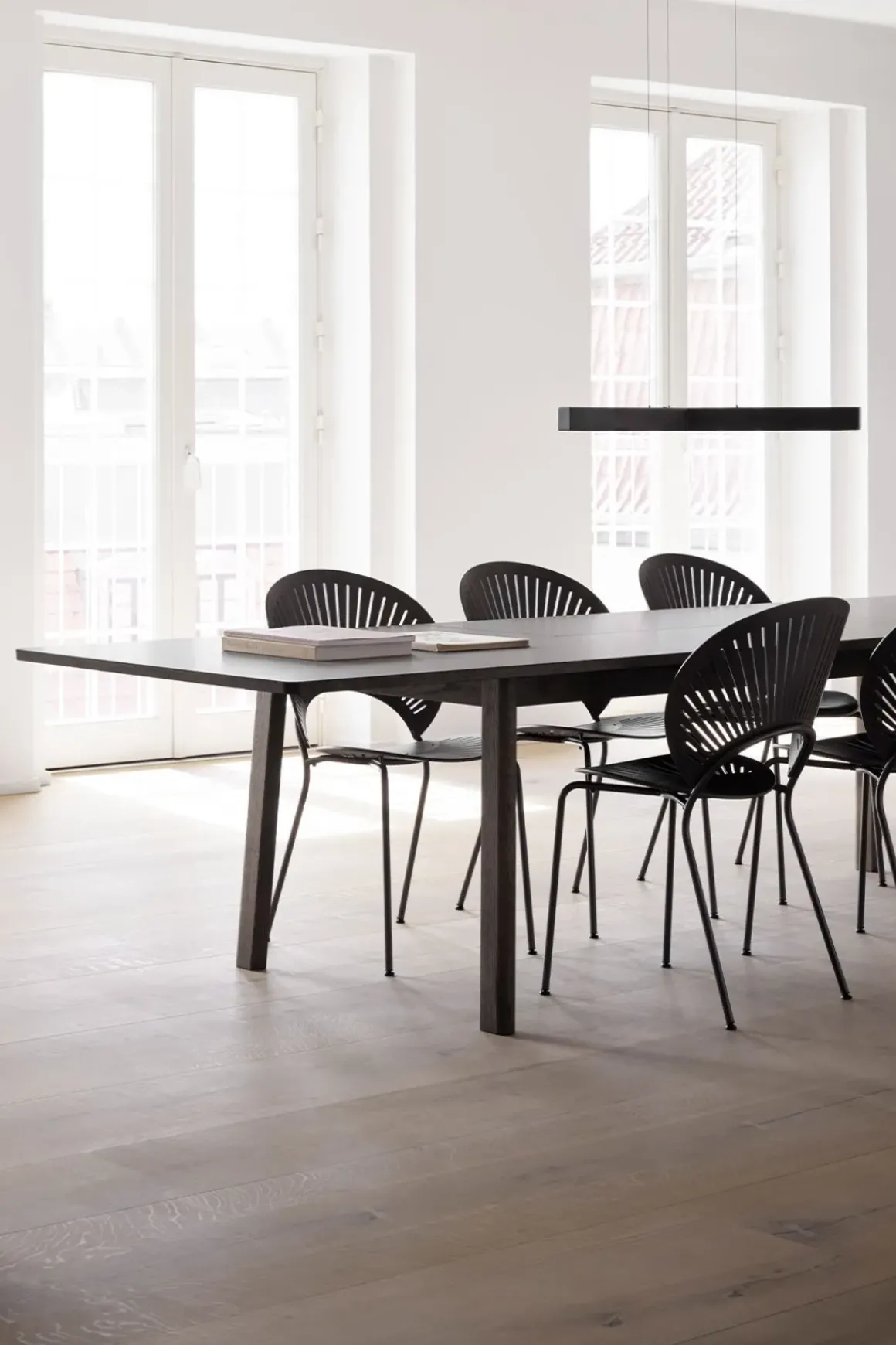 Spisestuestol - Trinidad 3398 Sort Ask/ Krom