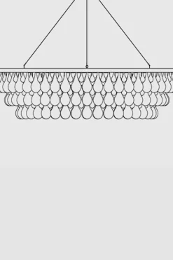 Taklampe - Arctic Pear Chandelier Round 120cm