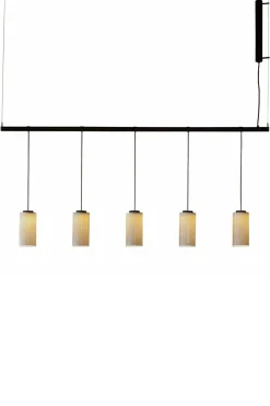 Taklampe - Cirio Lineal 5 heads White porcelain
