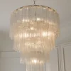 Taklampe - Fontaine Chandelier 4-layer Krom/Klar