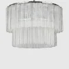 Taklampe - Fontaine Chandelier 2-Layer Krom/Klar