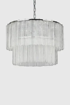 Taklampe - Fontaine Chandelier 2-Layer Krom/Klar