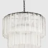 Taklampe - Fontaine Chandelier 2-layer Sort/Klar