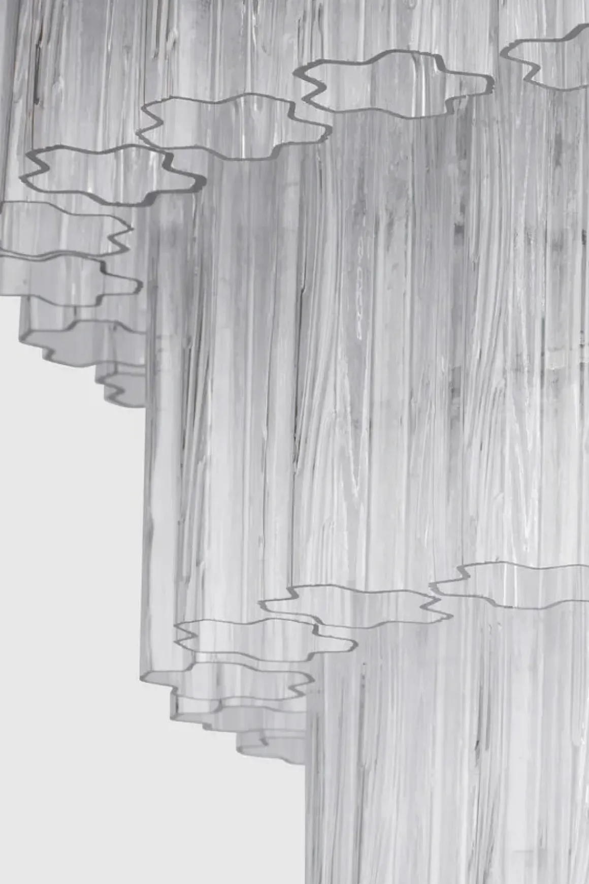 Taklampe - Fontaine Chandelier 4-layer Sort/Klar