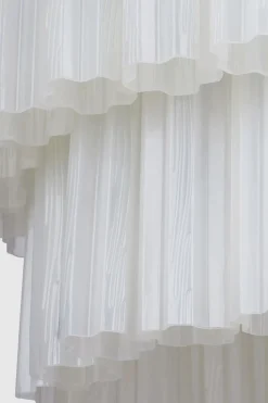 Taklampe - Fontaine Chandelier 3-layer Krom/Hvit