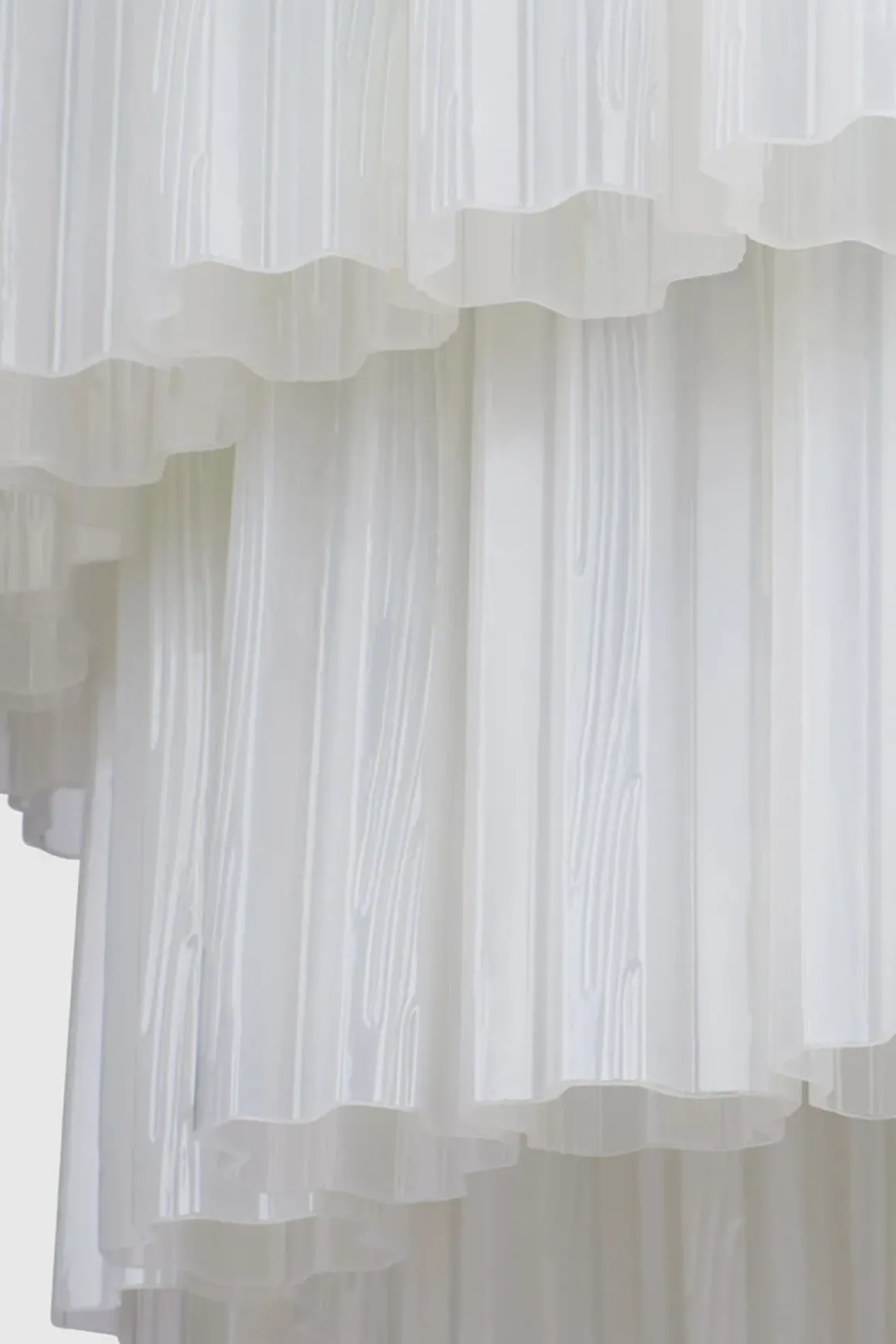 Taklampe - Fontaine Chandelier 3-layer Krom/Hvit