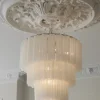Taklampe - Fontaine Chandelier 4-layer Krom/Hvit