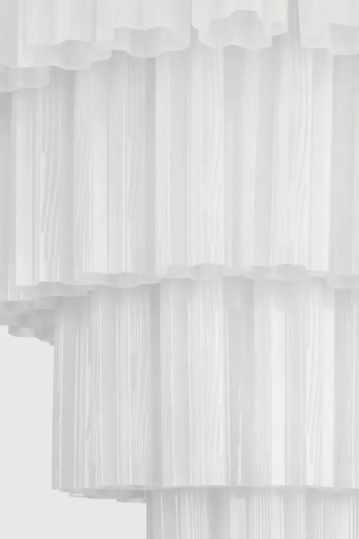 Taklampe - Fontaine Chandelier 4-layer Krom/Hvit