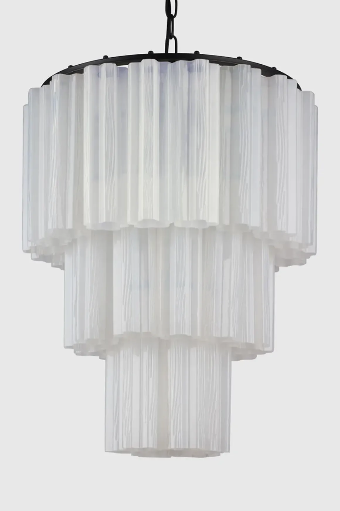 Taklampe - Fontaine Chandelier 3-layer Sort/Hvit
