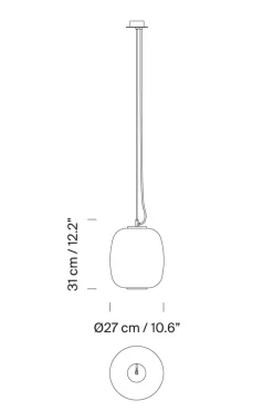 Taklampe - Globo Cesta