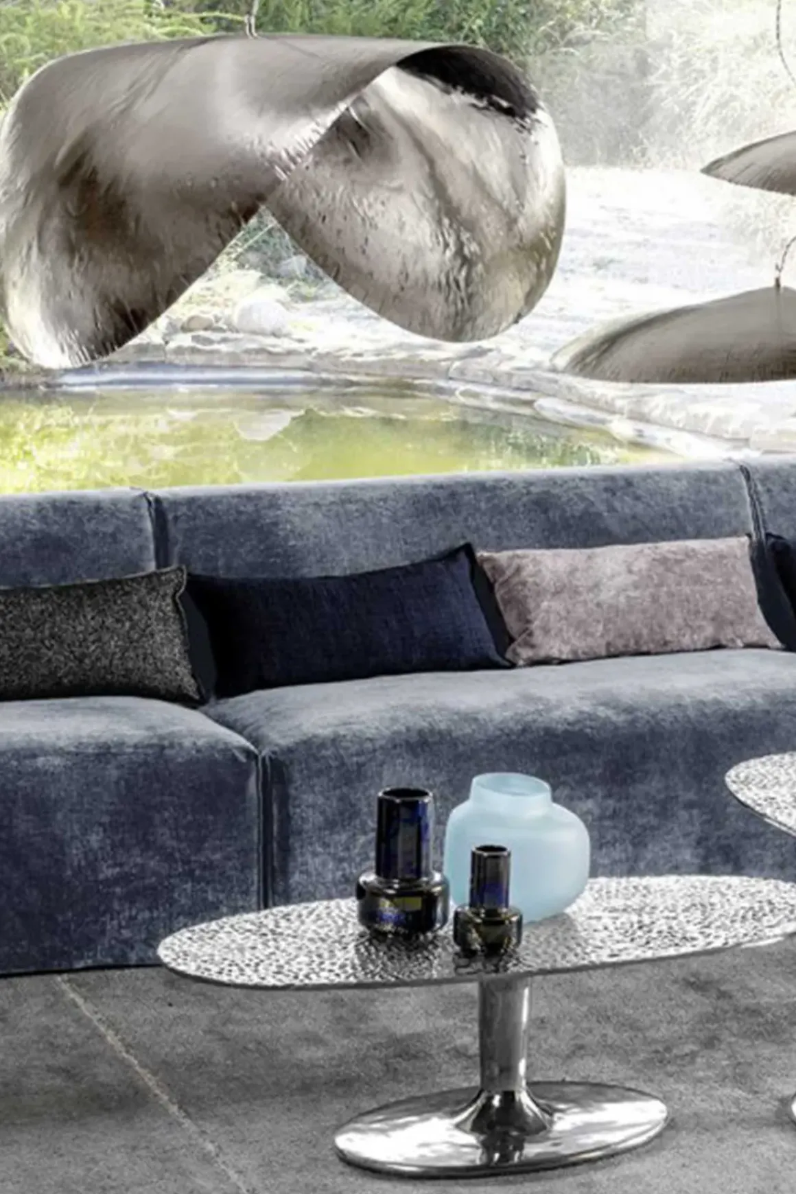 Taklampe - Silver 96 Dia120cm