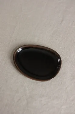 Tallerken - Out of Lines Bread Plate Black/Brown