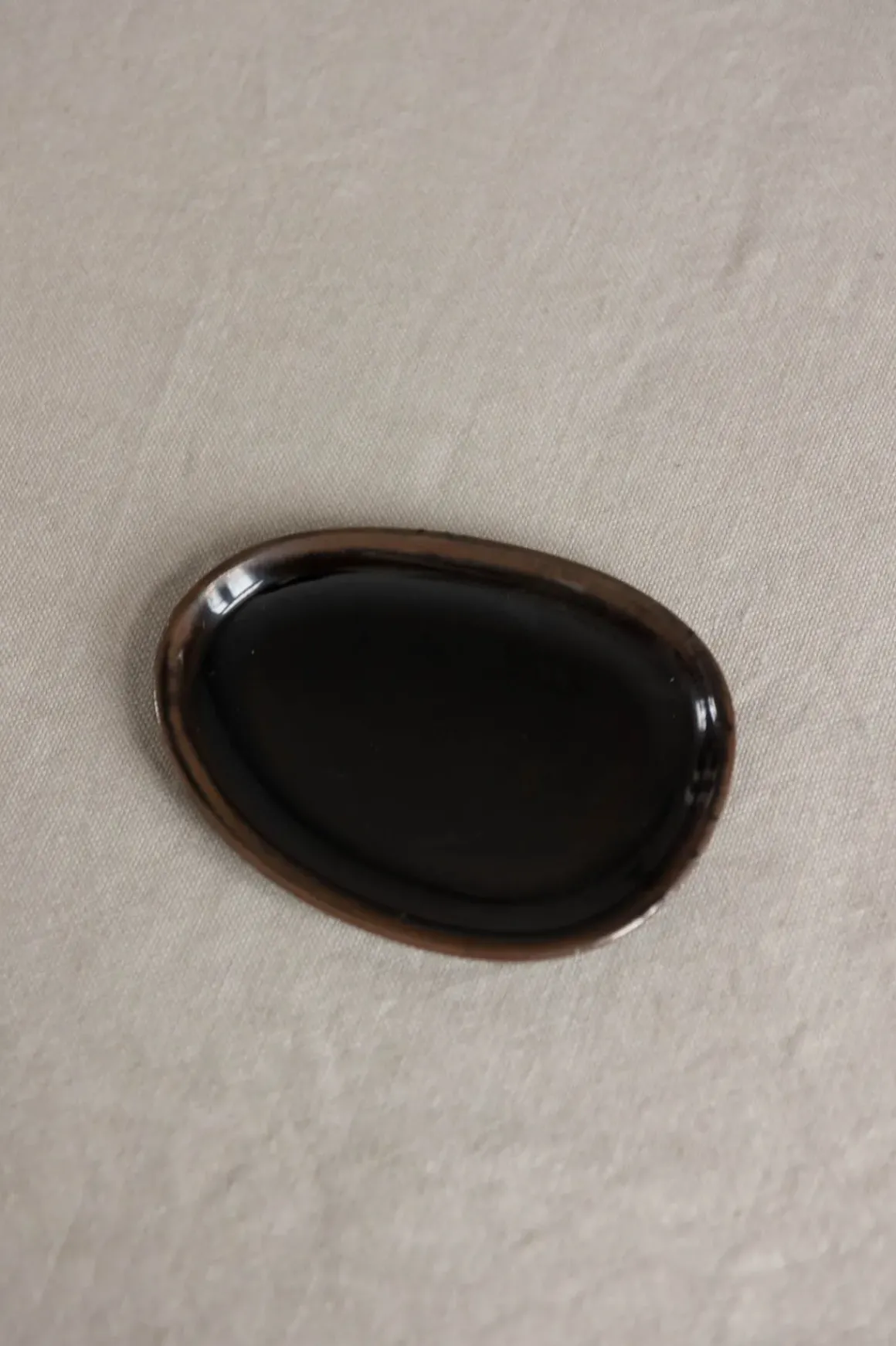 Tallerken - Out of Lines Bread Plate Black/Brown