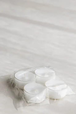 Telys - dia5,8cm 4pk Hvit