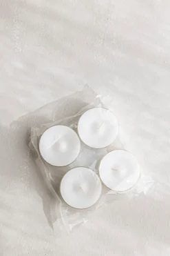 Telys - dia5,8cm 4pk Hvit